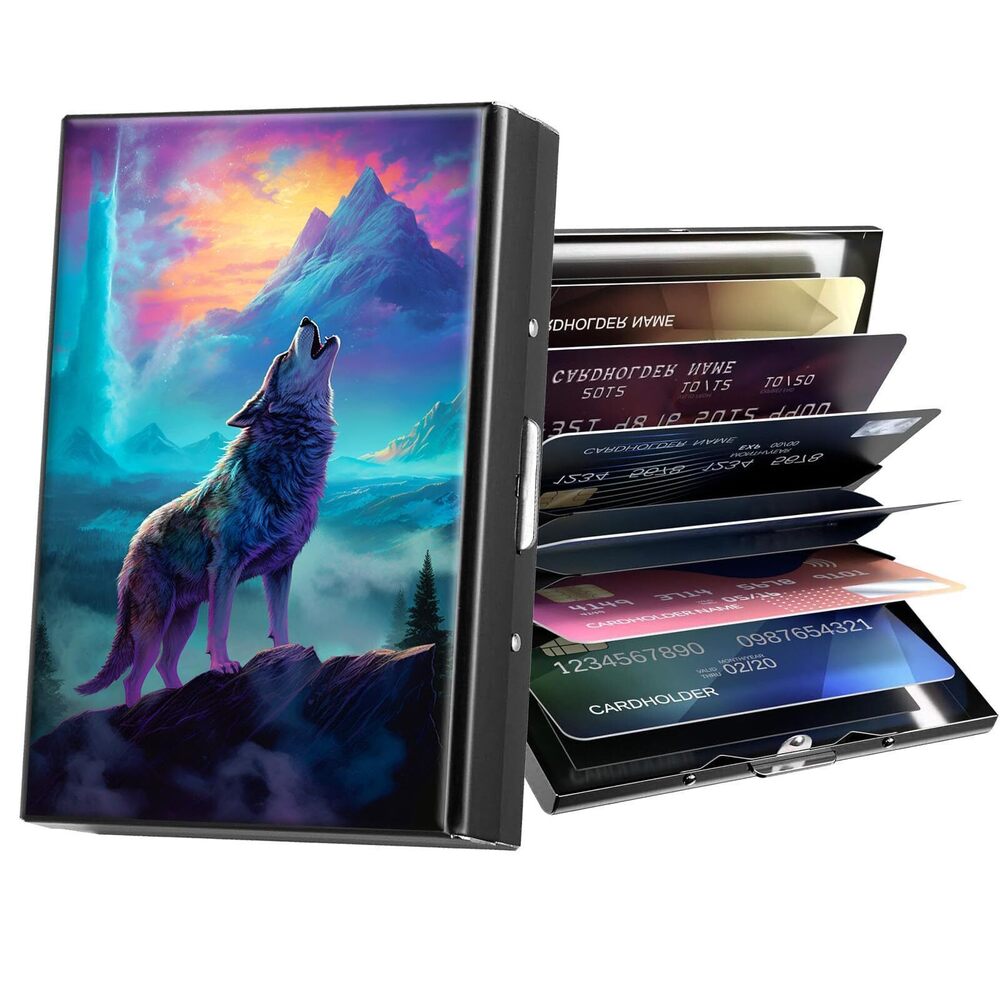 7176 Metal Wallet,Credit Card Holder ,RFID Blocking Card Holder Wallet Mini